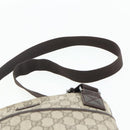 GUCCI GG Supreme Shoulder Bag PVC Beige Silver 141626 Auth bs34913-8
