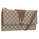 GUCCI GG Supreme Shoulder Bag PVC Beige Gold 904 02 050 Auth bs34914-1