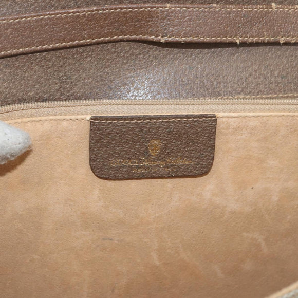 GUCCI GG Supreme Shoulder Bag PVC Beige Gold 904 02 050 Auth bs34914