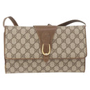 GUCCI GG Supreme Shoulder Bag PVC Beige Gold 904 02 050 Auth bs34914-13
