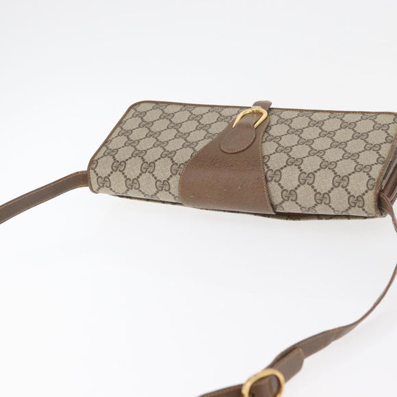 GUCCI GG Supreme Shoulder Bag PVC Beige Gold 904 02 050 Auth bs34914