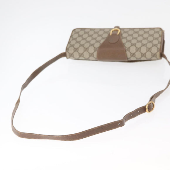 GUCCI GG Supreme Shoulder Bag PVC Beige Gold 904 02 050 Auth bs34914