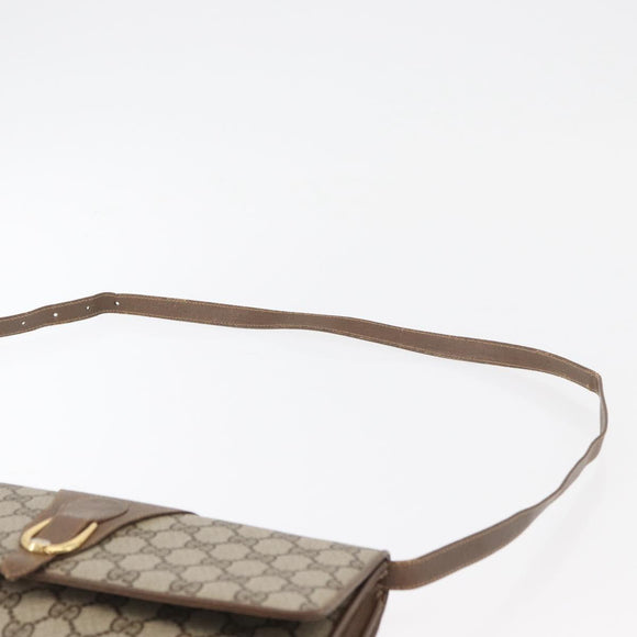 GUCCI GG Supreme Shoulder Bag PVC Beige Gold 904 02 050 Auth bs34914