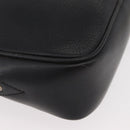 CELINE Shoulder Bag Leather Black Gold Auth bs34916-14