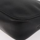 CELINE Shoulder Bag Leather Black Gold Auth bs34916-15
