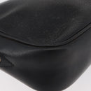 CELINE Shoulder Bag Leather Black Gold Auth bs34916-16