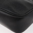 CELINE Shoulder Bag Leather Black Gold Auth bs34916-17