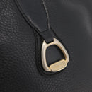 CELINE Shoulder Bag Leather Black Gold Auth bs34916-18