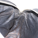 CELINE Shoulder Bag Leather Black Gold Auth bs34916-20
