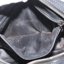 CELINE Shoulder Bag Leather Black Gold Auth bs34916-11