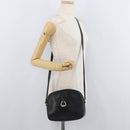 CELINE Shoulder Bag Leather Black Gold Auth bs34916-23