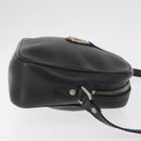 CELINE Shoulder Bag Leather Black Gold Auth bs34916-3