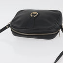 CELINE Shoulder Bag Leather Black Gold Auth bs34916-6