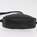 CELINE Shoulder Bag Leather Black Gold Auth bs34916-5
