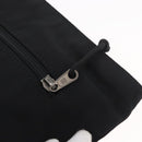 BALENCIAGA Clutch Bag Canvas Black Silver 459745 Auth bs34917A-13