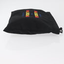 BALENCIAGA Clutch Bag Canvas Black Silver 459745 Auth bs34917A-4