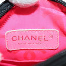 CHANEL Cambon Line Matelassé Umhängetasche Leder Schwarz Silberfarbene CC Auth bs34918M-18