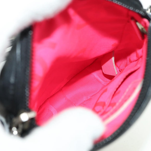 CHANEL Cambon Line Matelassé Umhängetasche Leder Schwarz Silberfarbene CC Auth bs34918M
