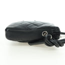 CHANEL Cambon Line Matelasse Shoulder Bag Leather Black Silver CC Auth bs34918M-5