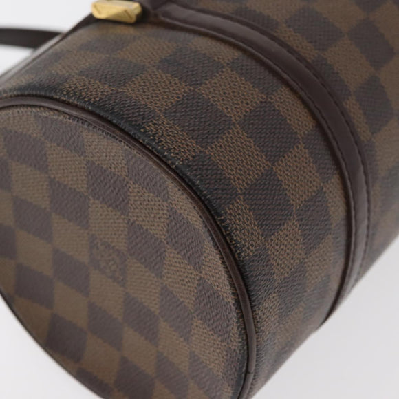 LOUIS VUITTON Damier Ebene Papillon 26 Hand Bag M51304 LV Auth bs34920