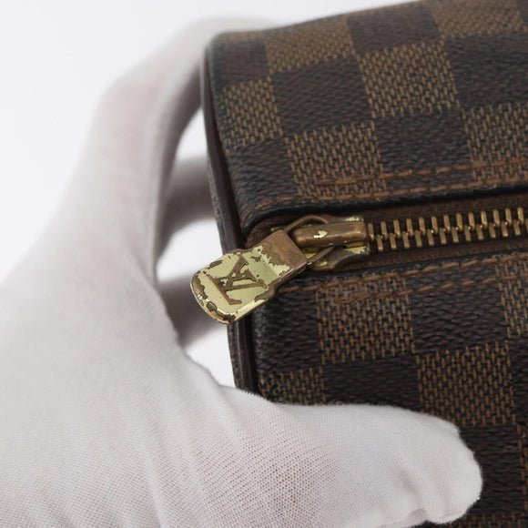 LOUIS VUITTON Damier Ebene Papillon 26 Hand Bag M51304 LV Auth bs34920