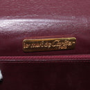 CARTIER Must Line Shoulder Bag Leather Bordeaux Gold Auth bs34921A-16