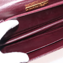 CARTIER Must Line Shoulder Bag Leather Bordeaux Gold Auth bs34921A-17