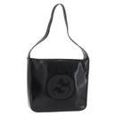 GUCCI Shoulder Bag Patent leather Black Silver 000 0506 1013 Auth bs34922-1