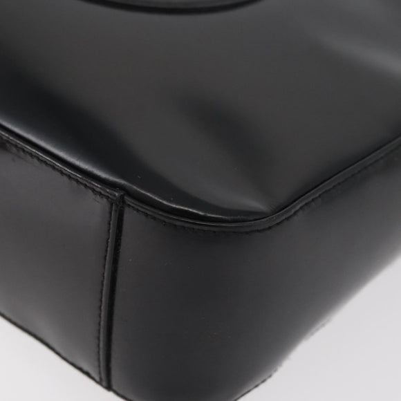 GUCCI Shoulder Bag Patent leather Black Silver 000 0506 1013 Auth bs34922