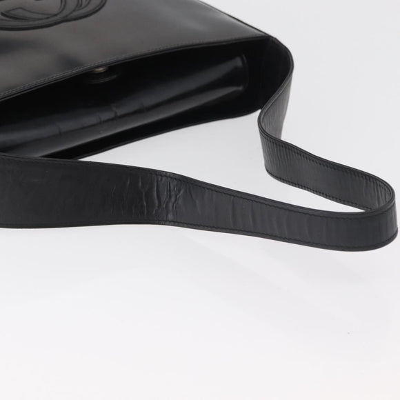 GUCCI Shoulder Bag Patent leather Black Silver 000 0506 1013 Auth bs34922
