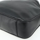 GUCCI Bamboo Hand Bag Leather 2way Black Gold 001 2123 1638 Auth bs34924-9