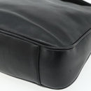 GUCCI Bamboo Hand Bag Leather 2way Black Gold 001 2123 1638 Auth bs34924-17