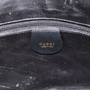 GUCCI Bamboo Hand Bag Leather 2way Black Gold 001 2123 1638 Auth bs34924-19