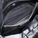 GUCCI Bamboo Hand Bag Leather 2way Black Gold 001 2123 1638 Auth bs34924-11