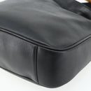 GUCCI Bamboo Shoulder Bag Leather 2way Black Gold 001 3444 1638 Auth bs34925-17