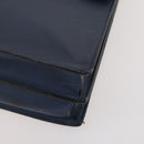 LOEWE Anagram Business Bag Leather 2way Navy Silver Auth bs34926-12