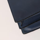 LOEWE Anagram Business Bag Leather 2way Navy Silver Auth bs34926-13