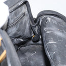 LOEWE Anagram Hand Bag Leather Black Gold Auth bs34927-18