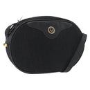 Christian Dior Trotter Canvas Shoulder Bag Black Gold Auth bs34928A-1