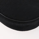 Christian Dior Trotter Canvas Shoulder Bag Black Gold Auth bs34928A-12