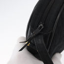 Christian Dior Trotter Canvas Shoulder Bag Black Gold Auth bs34928A-15