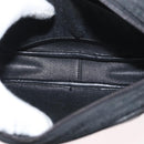 Christian Dior Trotter Canvas Shoulder Bag Black Gold Auth bs34928A-18
