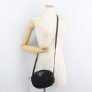 Christian Dior Trotter Canvas Shoulder Bag Black Gold Auth bs34928A-22