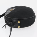 Christian Dior Trotter Canvas Shoulder Bag Black Gold Auth bs34928A-5