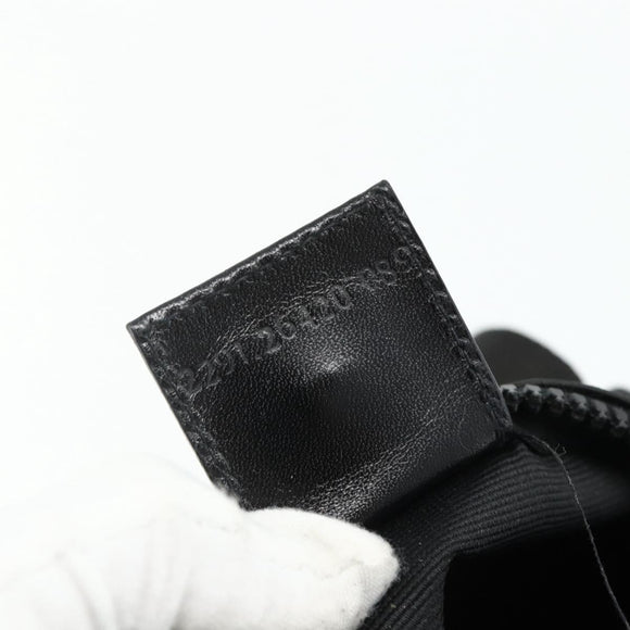FENDI Hand Bag Nylon 2way Black Gold Auth bs34931