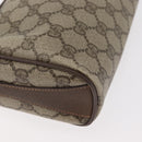 GUCCI GG Supreme Web Sherry Line Bag PVC Beige Gold 89 02 018 Auth bs34932-15