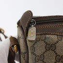 GUCCI GG Supreme Web Sherry Line Bag PVC Beige Gold 89 02 018 Auth bs34932-10