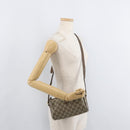 GUCCI GG Supreme Web Sherry Line Bag PVC Beige Gold 89 02 018 Auth bs34932-20