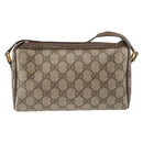 GUCCI GG Supreme Web Sherry Line Bag PVC Beige Gold 89 02 018 Auth bs34932-2