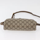 GUCCI GG Supreme Web Sherry Line Bag PVC Beige Gold 89 02 018 Auth bs34932-5